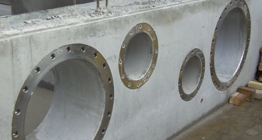 آب‌بندی اطراف لوله‌های عبوری از بتن (Pipe Penetration)
